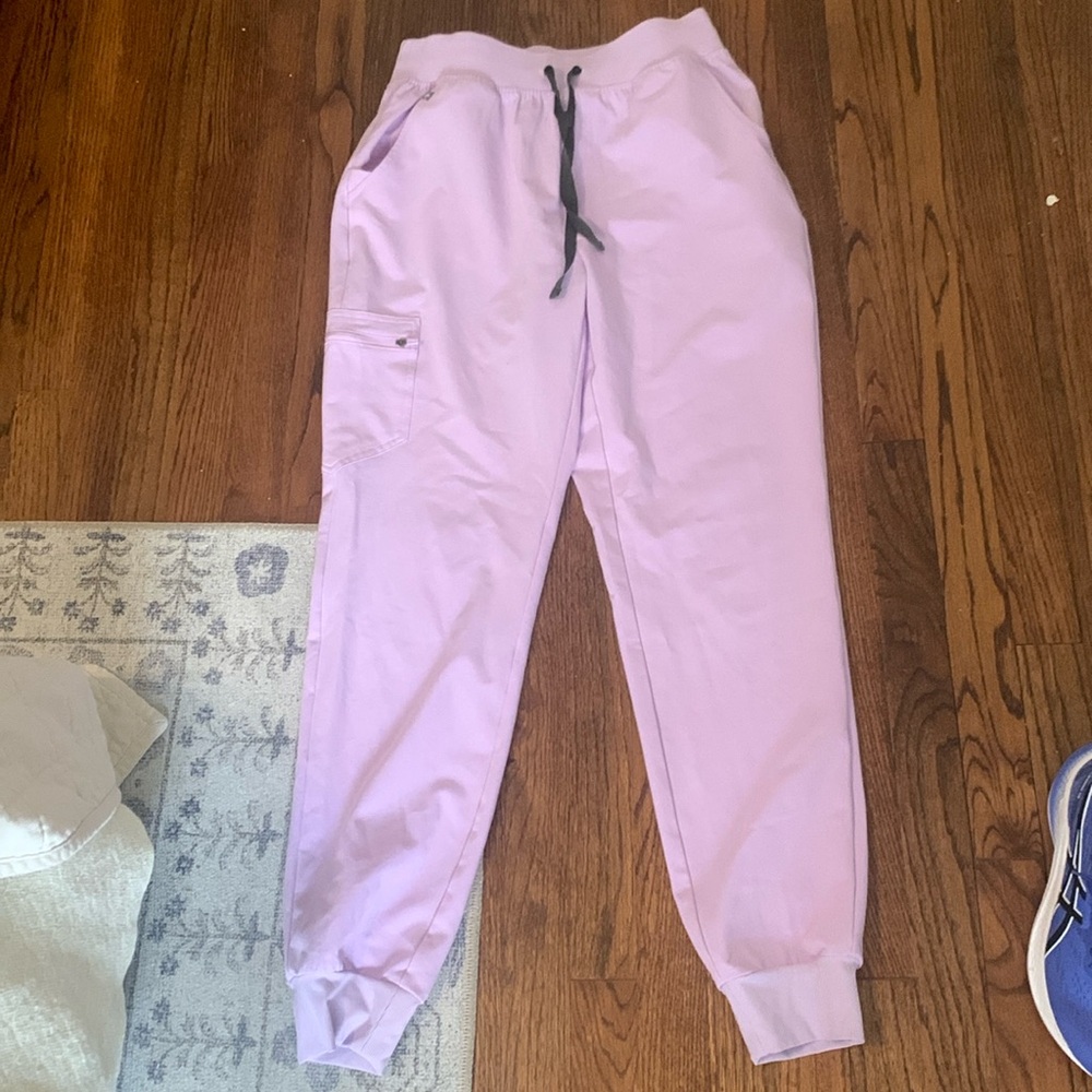 Figs high waisted Zamora joggers purple
